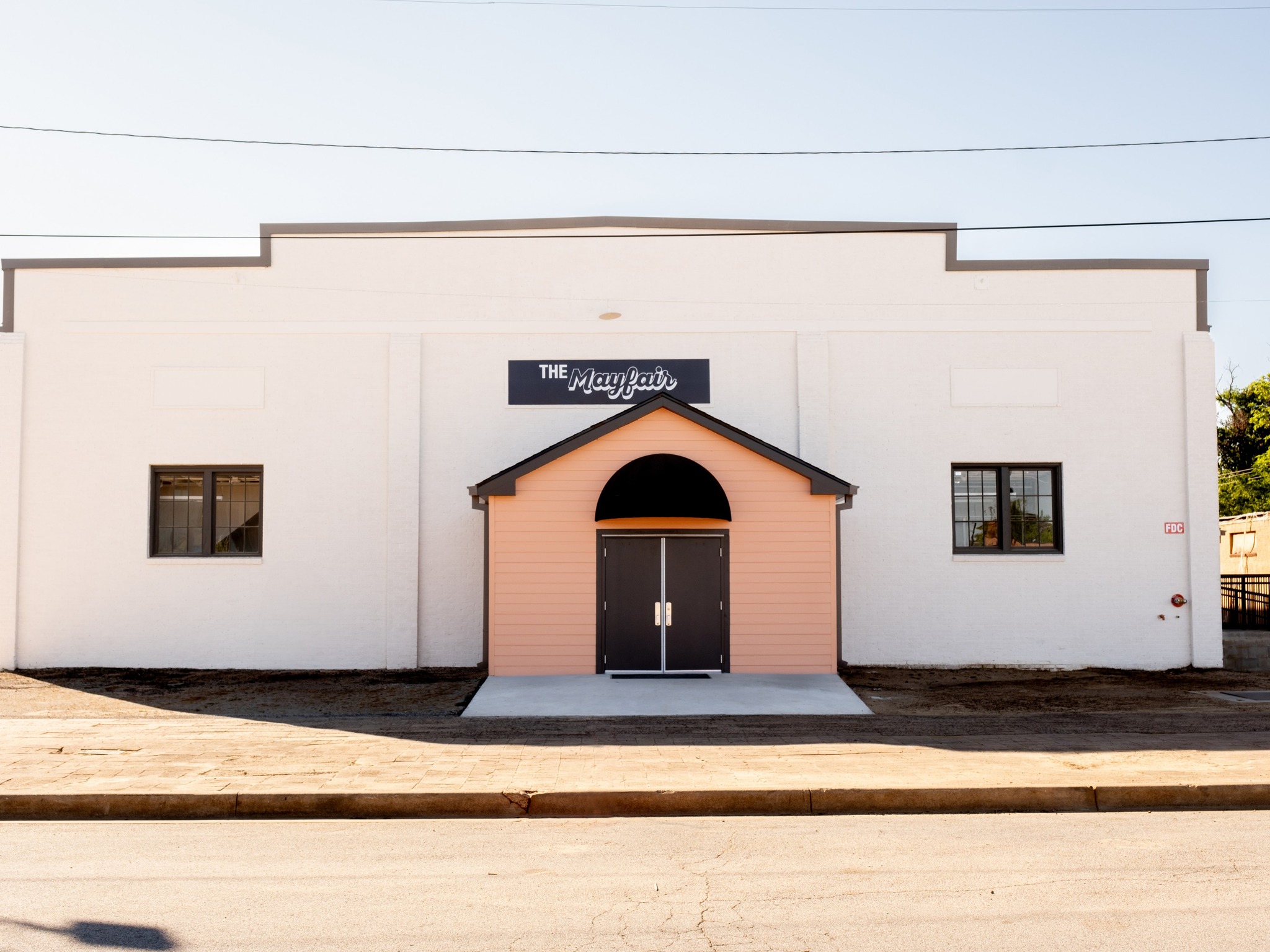 Exterior view of Historic Mayfair Building